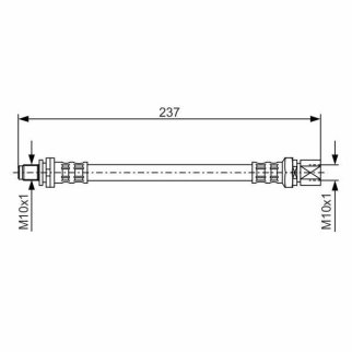 Шланг тормозной TRIALLI BF 4712 фото 2
