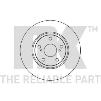 Диск тормозной передний вентилируемый NK 2045125 фото