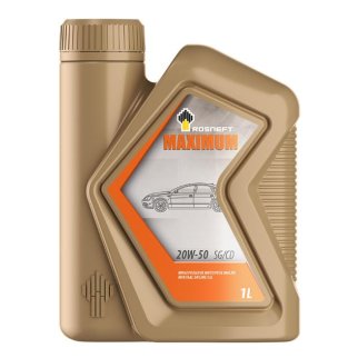 Масло моторное MAXIMUM 20W50 мин.1л РОСНЕФТЬ фото