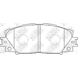 Колодки тормозные передние к-кт NiBK PN1508 фото