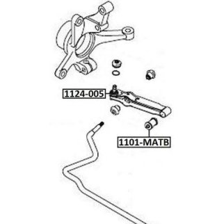 Сайлентблок ASVA 1101-MATB фото