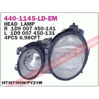 Фара правая DEPO 440-1145R-LD-EM фото