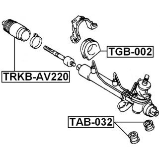 Сайлентблок рулевой рейки FEBEST TAB-032 фото 2