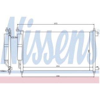 Радиатор кондиционера Nissens 94621 фото