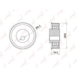 Ролик-натяжитель ремня ГРМ LYNXauto PB-1037 фото