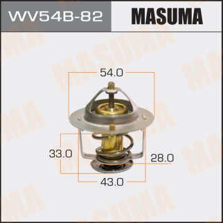 WV54B82_термостат! Mitsubishi Pajero/L200, KIA Sorento, Nissan Sunny 1.7-2.5D/TD 86> фото