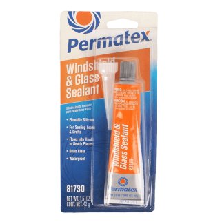 Герметик PERMATEX силиконовый для стекол (60-230С) 42г. фото