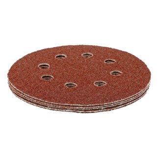 Круг абразивный на ворс. подложке под &quot;липучку&quot; перфорированный P40 125мм 5шт MATRIX фото