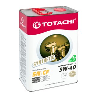 Масло моторное TOTACHI NIRO LV Synthetic SN/CF 5W-40 синтетическое 4 л 19804 фото
