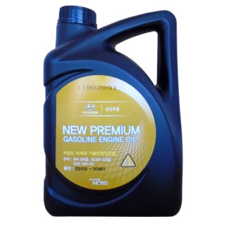 Масло моторное MOBIS New Premium Gasoline 0w20, 4л фото