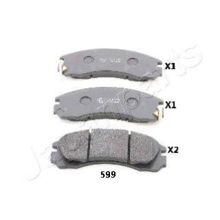 Колодки тормозные Japanparts PA-599AF фото