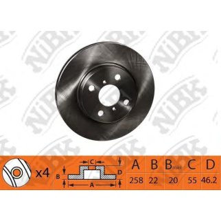 Диск тормозной NiBK RN1436 фото