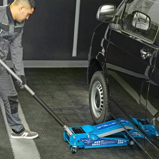 Домкрат подкатной гидравлический 3,5т 110-565мм проф быстр.подъем LOW PROFILE QUICK LIFT STELS фото 12