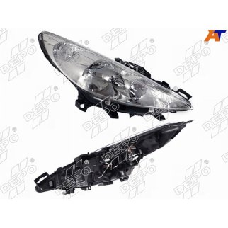 Фара правая DEPO 550-1141R-LD-EM фото