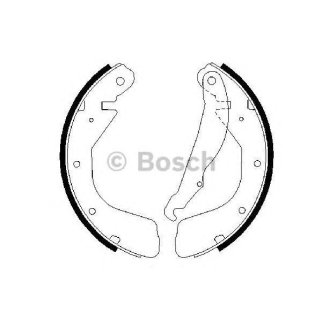 Колодки барабанные к-кт BOSCH 0 986 487 264 фото
