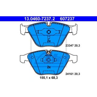 Колодки тормозные дисковые передн, BMW: 3 325 d/330 d/330 d xDrive/330 i/330 i xDrive/330 xd/330 xi/335 d/335 i/335 i xDrive/335 xi 05-11, 3 Touring 325 d/330 d/330 d xDrive/3 фото