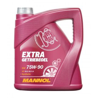 Масло трансмиссионное MANNOL EXTRA 75W90 GL-5 синт. 4л фото