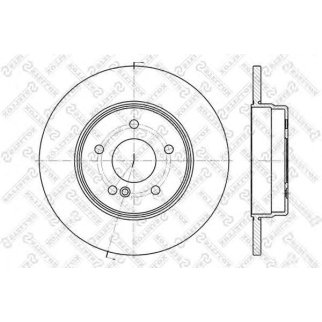 6020-3340-SX_диск тормозной задний! MB W210 2.0-3.2CDi 93-03 фото