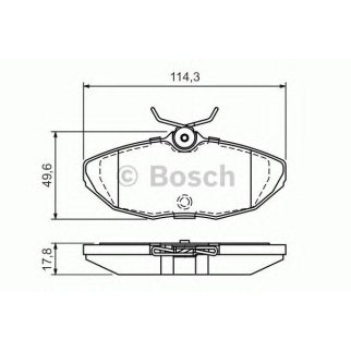 Колодки тормозные задние дисковые к-кт BOSCH 0 986 424 702 фото