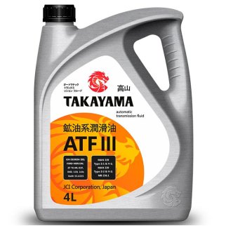 Масло трансмиссионное Takayama ATF III пластик минеральное 4л 605519 фото