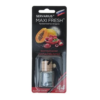 Ароматизатор MAXI FRESH (папайя и личи) деревянная крышка 5мл фото