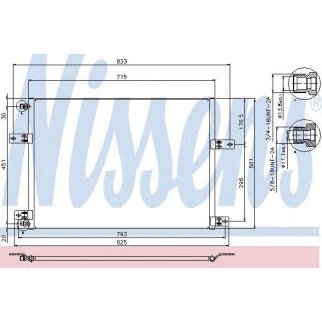 Радиатор кондиционера (конденсер) Nissens 94912 фото