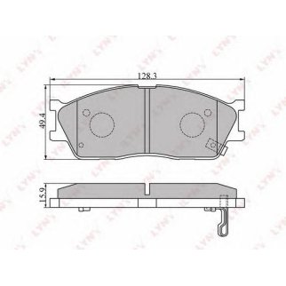 Колодки тормозные передние к-кт LYNXauto BD-4403 фото