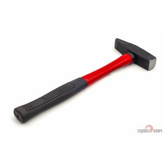 Молоток 500 гр. с фиберглассовой ручкой (квадратный боек) СЕРВИС КЛЮЧ фото