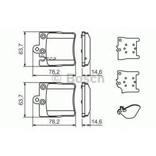 Колодки тормозные к-кт BOSCH 0 986 494 022 фото