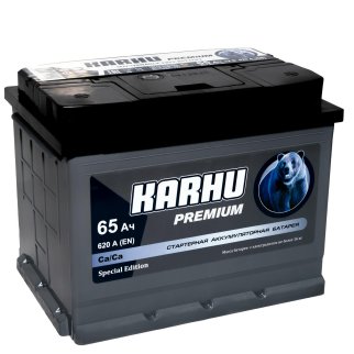 Аккумуляторная батарея KARHU Premium 6СТ 65 обр . 242х175х190 Казахстан фото