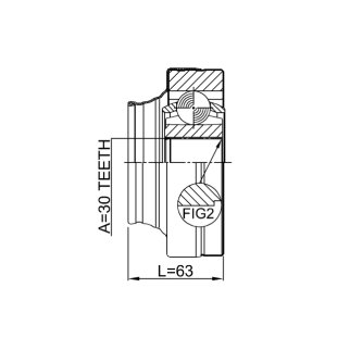 ШРУС внутренний VW TOUAREG 03-10, AUDI Q7 07-15 1711-Q7 фото 2