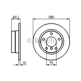 Диск тормозной задний BOSCH 0 986 479 217 фото