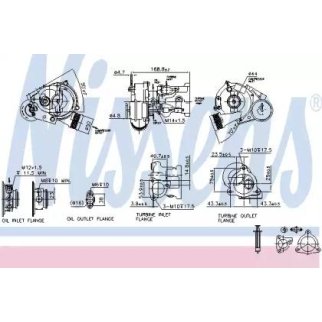 Турбокомпрессор (турбина) Nissens 93021 фото