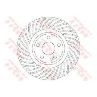 Диск тормозной передний вентилируемый TRW DF6631 фото