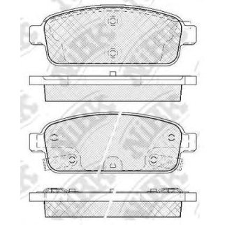 Колодки тормозные задние дисковые к-кт NiBK PN0392 фото