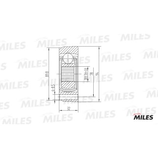 ШРУС внутренний MILES GA10006 фото 1