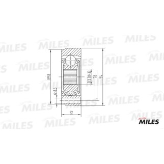 ШРУС внутренний MILES GA10006 фото 3