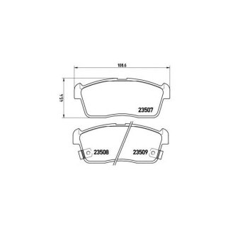Колодки тормозные передние к-кт brembo P 79 012 фото