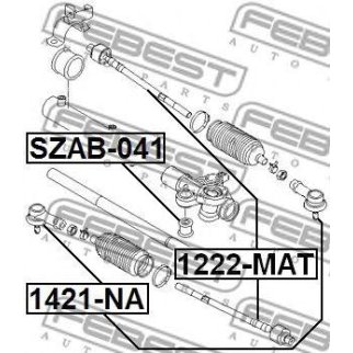 Наконечник рулевой FEBEST 1421-NA фото