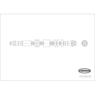 Шланг тормозной передн Land Rover: Freelander II. 2.2 TD4, 3.2 i 10.06- фото