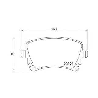 Колодки тормозные задние дисковые к-кт Brembo P 85 083 фото