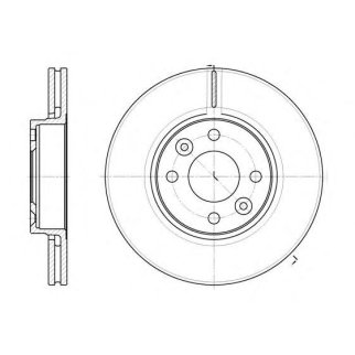 6683.10_диск тормозной передний! Nissan Micra 1.0-1.5CDi 03> фото