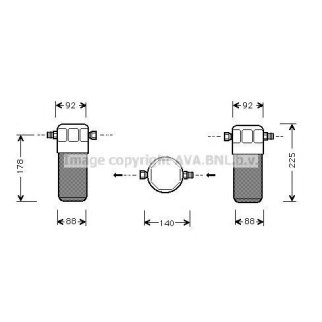 Осушитель системы кондиционирования AVA AID154 фото