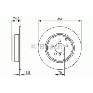 Диск тормозной BOSCH 0 986 479 612 фото
