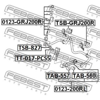 TSB-827_втулка стабилизатора заднего! Toyota Land Cruiser 200 08> фото
