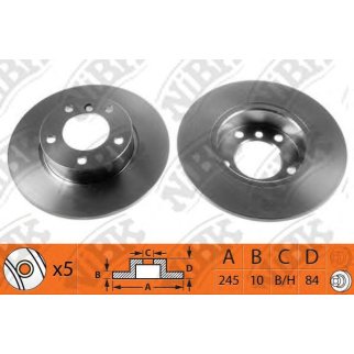 Диск тормозной задний для VAG 8D0615601B фото