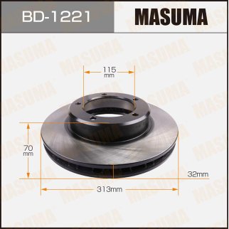 Диск тормозной Masuma BD-1221 фото