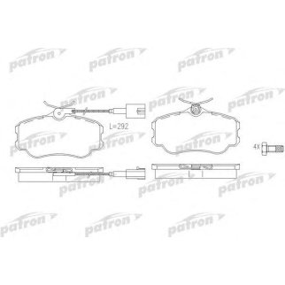 Колодки тормозные дисковые передн ALFA ROMEO: 164 87-98, FIAT: CROMA 85-96, LANCIA: THEMA 88-93, THEMA SW 88-94 фото