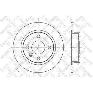 6020-4824-SX_диск тормозной задний! Volvo 440/460/480 1.6-1.9D 86> фото