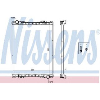 Радиатор основной Nissens 672590 фото